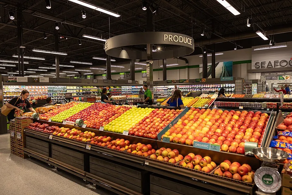A colourful produce display